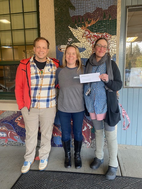donation check from manzanita